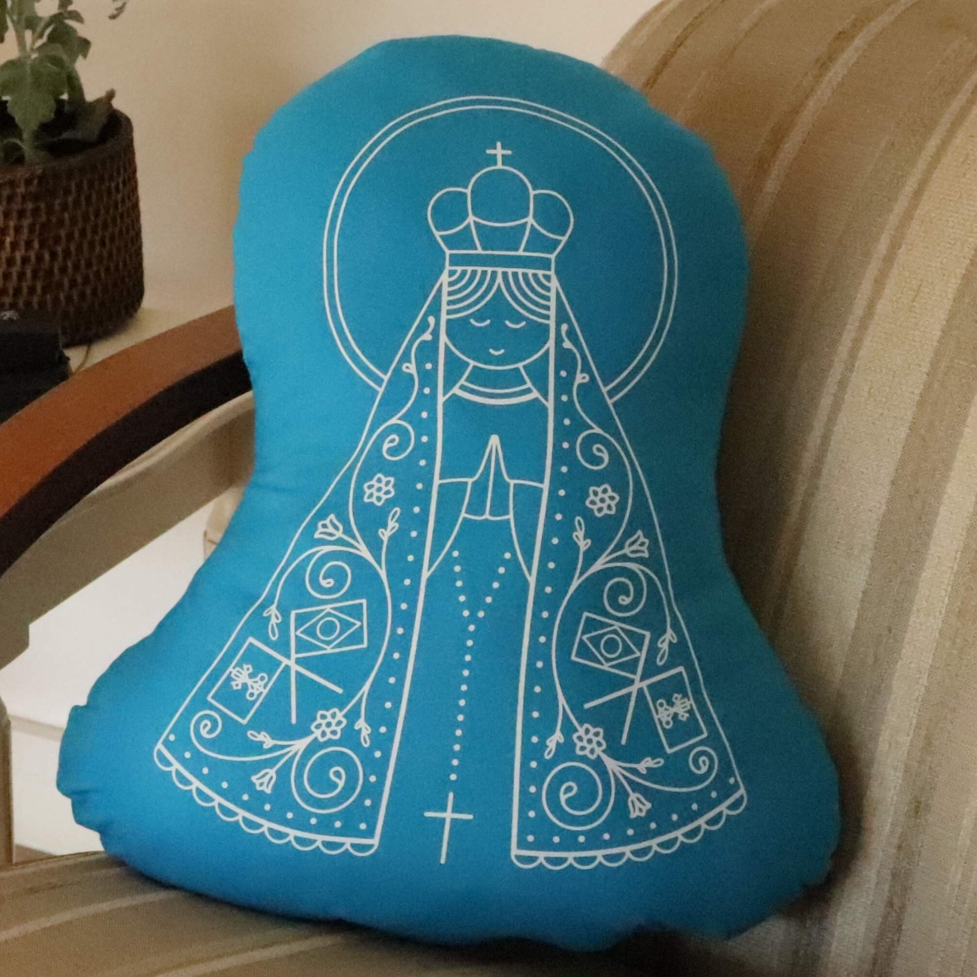 Almofada Nossa Senhora Aparecida Oficina 021 | MadeiraMadeira