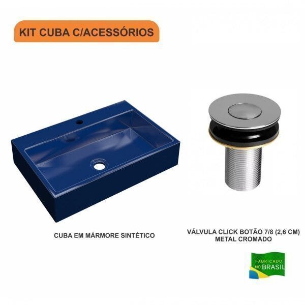 Kit Cuba RT55 com Válvula Click Botão 1 Polegada B Compace - 3