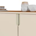 Ver imagem 7 de Buffet Aparador 160cm 4 Portas Cannes Off Whhite/Canela Z30 - Mpozenato
