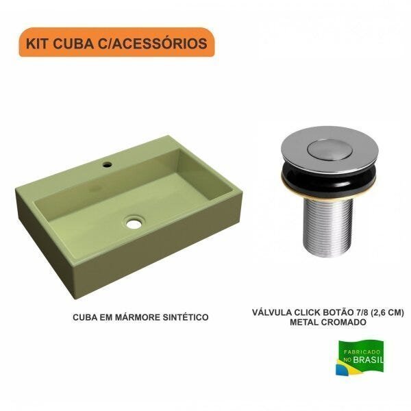 Kit Cuba RT55 com Válvula Click Botão 1 Polegada B Compace - 3