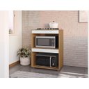 Ver imagem 2 de Balcão Cooktop Adriana Amêdoa/branco C/tampo Fogão 4 ou 5 Bocas - Ajl Móveis