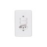 Interruptor 1 Tecla Simples + 1 Paralela + Tomada 10a C/ Placa 4x2 Stylus - Ilumi - 1