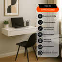 Ver imagem 3 de Penteadeira Camarim Suspensa Branca com Gaveta Organizadora Multifuncional