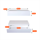 Ver imagem 6 de Penteadeira Camarim Suspensa Branca com Gaveta Organizadora Multifuncional