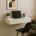 Ver imagem 5 de Penteadeira Camarim Suspensa Branca com Gaveta Organizadora Multifuncional