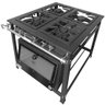 Fogão Industrial 4 Bocas 2 Duplas Baixa Pressão MR Fogões com Forno P8 Luxo - 2