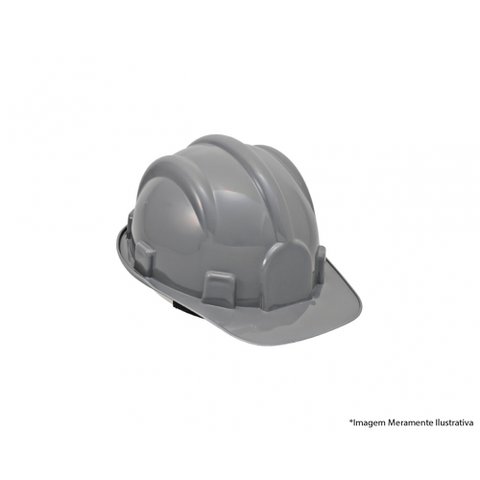 Capacete Seguranca Aba Frontal Cinza