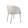 Poltrona Atena com Base Fixa em Metal Due Decor Bege - 4
