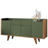Aparador para Sala Buffet com 04 Portas 02 Gavetas Havana B01 Verde Pistache Freijó - Lyam Decor - 1