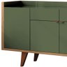 Aparador para Sala Buffet com 04 Portas 02 Gavetas Havana B01 Verde Pistache Freijó - Lyam Decor - 6