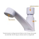 Ver imagem 2 de Torneira Abs Branca Lavatório Automática Temporizada Mesa