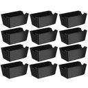 Ver imagem 1 de Kit 12 Porta Sachês Pretos Molhos Chá Açúcar Uno Coza Lanchonete Padaria
