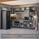 Ver imagem 6 de Armário de Cozinha Compacta de Canto 465cm Cinza Nice Madesa 05