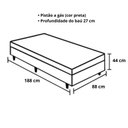 Ver imagem 5 de Cama Box Baú Solteiro Suede Luxo - Gs Kamas - Acabamento Reforçado, Amplo Espaço (cinza)