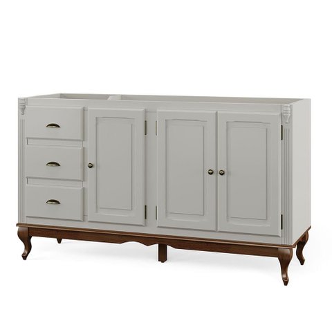 Balcão de Pia para Cozinha Hannover - M560703 Largura 160cm Cor Laca - Off White