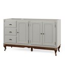 Ver imagem 1 de Balcão de Pia para Cozinha Hannover - M560703 Largura 160cm Cor Laca - Off White