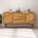 Ver imagem 1 de Balcao Aparador Buffet Madeira 2 Portas 3 Gavetas Tivoli Madeirado Idimex