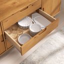 Ver imagem 5 de Balcao Aparador Buffet Madeira 2 Portas 3 Gavetas Tivoli Madeirado Idimex