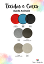 Ver imagem 3 de Cabeceira Estofada King 8 Blocos Não É Segredo Suede Animale Azul 195x60