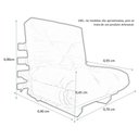 Ver imagem 4 de Sofa Cama Solteiro Futon Dobrável Azul Royal Acquablock