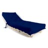 Sofa Cama Solteiro Futon Dobrável Azul Royal Acquablock - 2