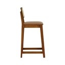 Ver imagem 6 de Banqueta Gabi Madeira Maciça Encosto Telinha C- 68cm Altura - Amêndoa Assento Estofado Corano