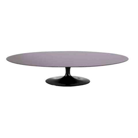 Mesa Saarinen Oval Centro São Gabriel 120x80cm - Base Preta mgsaarinen