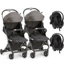 Ver imagem 1 de Kit Carrinho Duolee Preto 2und. e Bebê Conforto Cocoon