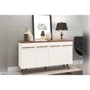 Ver imagem 4 de Aparador Sala RT3133 c/4 Portas 160cm White Movelbento
