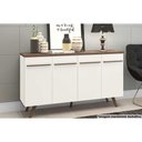 Ver imagem 1 de Aparador Sala RT3133 c/4 Portas 160cm White Movelbento