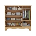 Ver imagem 5 de Cômoda Infantil 95cm 1 Porta com Vidro e 4 Gavetas Ternura Multimóveis Mp4479 Madeirado/off White