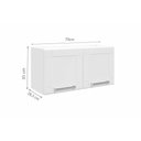Ver imagem 4 de Armário Aéreo P/ Cozinha Múltipla 6000 C/ 2 Portas 70cm Branco - Bertolini