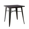 Conjunto Mesa Tolix Aço Metal 80cm com 4 Cadeiras Design Industrial Preto - 2