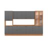 Cozinha Modulada Pixel Kappesberg 100% Mdp Canela/cinza Sagrado 340cm - 9