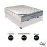 Cama Box Baú Casal Branco e Colchão Freedom Molas Ensacadas Ortobom - 3