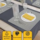 Ver imagem 5 de 6 Jogo Americano Pvc Creme Antiderrapante 29 X 44cm Id Decor
