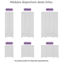 Ver imagem 7 de Quarto de Bebê Completo com Berço Americano 3 em 1 Allegra Multimóveis Mp4594 Branco