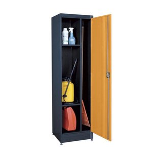 Armário Organizador 01 Porta Ábile Cinza e Laranja Presto