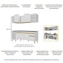 Ver imagem 4 de Cozinha Compacta de Canto Veneza GW Multimóveis MP2058 com Armário e Balcão Branca
