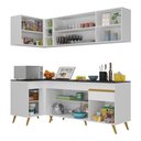 Ver imagem 6 de Cozinha Compacta de Canto Veneza GW Multimóveis MP2058 com Armário e Balcão Branca