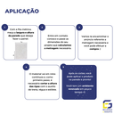 Ver imagem 4 de Rolo Lambril Lambri Decorativo Eva Autocolante 15cmx5mm 5 Metros - Branco