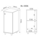 Ver imagem 6 de Balcão Para Bebedouro 01 Porta Bl3306 Branco Branco