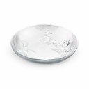 Ver imagem 1 de Prato Florae 30cm Vidro Transparente com Relevo Floral