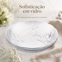 Ver imagem 7 de Prato Florae 30cm Vidro Transparente com Relevo Floral