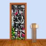 Adesivo de Porta Grafite 2 Arte Destaque P - 0,73 X 2.13 Metros - 1