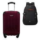 Ver imagem 1 de Kit Mala de Viagem Bordo Tamanho Pp Rígida em Abs Cadeado Segredo Rodas 360º Gladiador A5mb2 com Moc