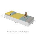 Ver imagem 2 de Cama Auxiliar para Colchão 78x188cm Cocadinha Multimóveis Bb354 Branco Branco
