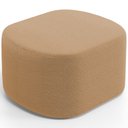 Ver imagem 1 de Puff Decorativo Orgânico para Living Quarto 70cm Doha W01 Bouclê Mostarda - Lyam Decor