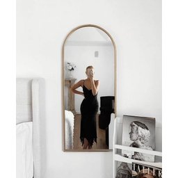Espelho Grande Oval com Base Reta Corpo Inteiro 150 X 60 Cm - 2