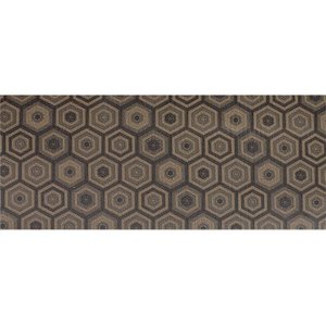 Passadeira Flex 60cm X 180cm Hexa Cinza Kapazi